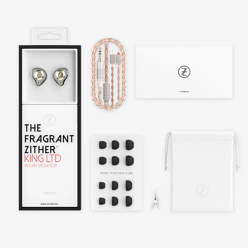TFZ KING LTD HiFi наушники вкладыши IEM с двойным магнитным контуром Graphene driver 2pin/0 78 мм