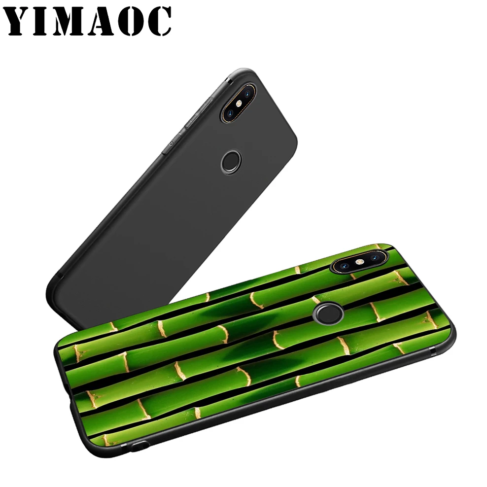 YIMAOC bamboo Art Natural Soft Silicone Case for Xiaomi Redmi Note 9 Mi 8 Se 7 6 6A A1 A2 4X 4A 5A 5 MAX 3 MiA1 |