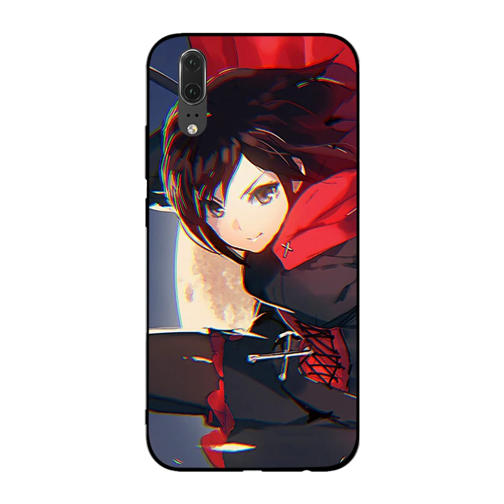 Черный и красный мягкий чехол Blake Belladonna для Huawei Y6 Y7 Y9 Prime 2017 2018 2019 Nova 2i 3 4 3i Lite Mate 10 20