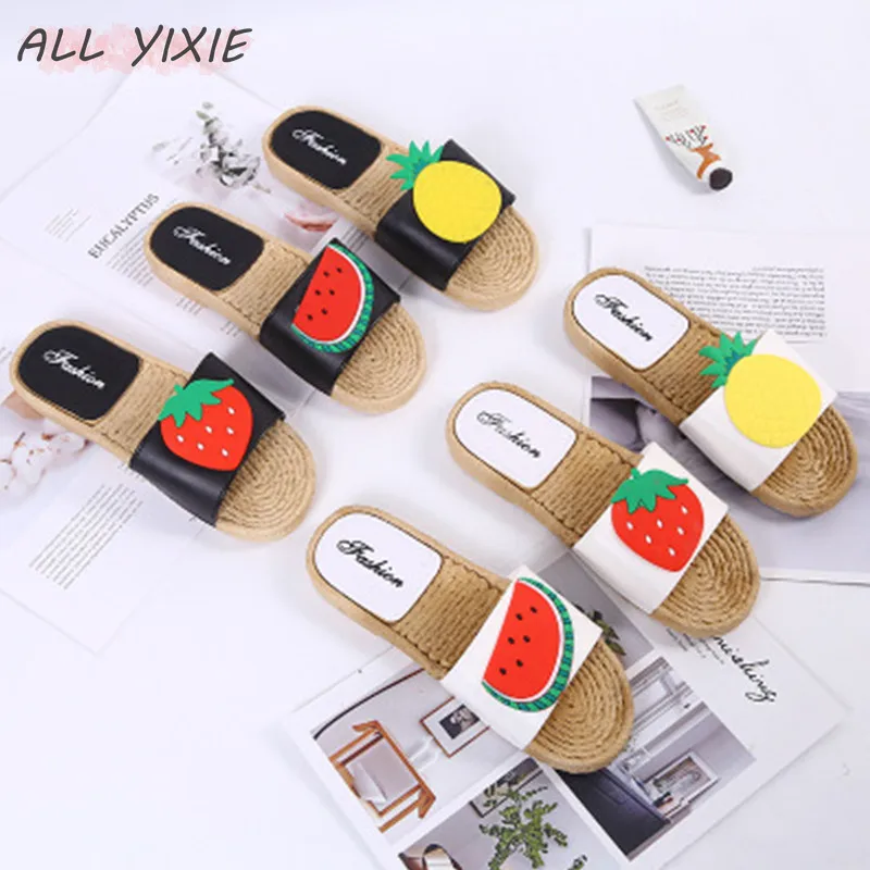 Все YIXIE 2019 летние новые женские тапочки модные милые повседневные Нескользящие
