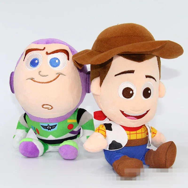 История игрушек, плюшевые игрушки, кукла 20 см, Woody& Buzz Lightyear, плюшевые игрушки, мягкие игрушки, аниме для детей, рождественские подарки Kawaii