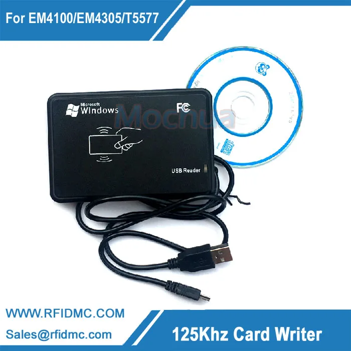 Бесплатная доставка Считыватель Карт RFID ID EM 125 кГц записывающее устройство