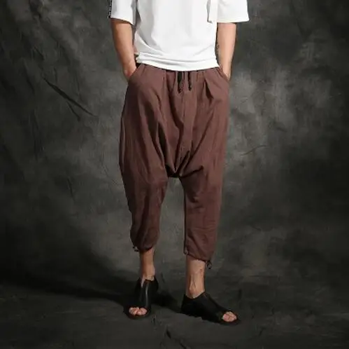 2017 летняя новая мужская одежда мужские льняные дышащие трендовые Свободные