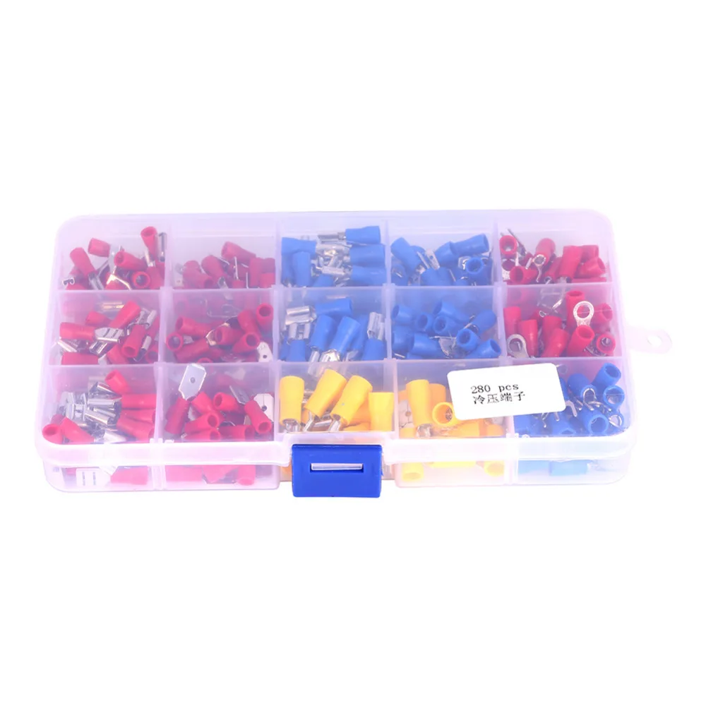 Oversea 280 x Ассорти ОБЖИМНАЯ Лопата Терминал изолированный Электрический провод