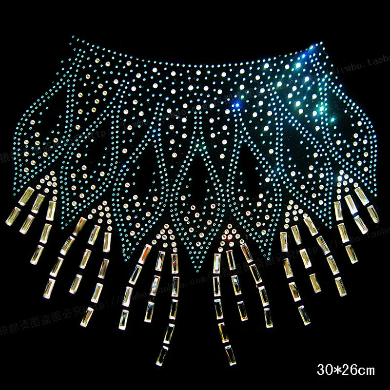 2 цвета Мода Rhinestone конструкции Hot Fix теплообмена футболка дизайн утюга поддельные