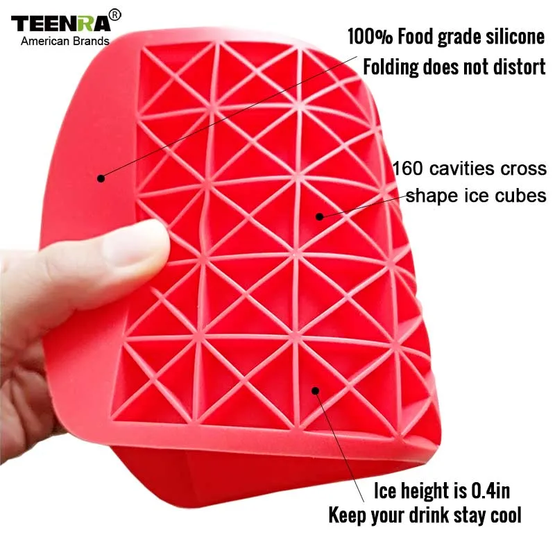 TEENRA 1 шт. 160 Мини лоток для кубиков льда силиконовая форма Форма DIY силиконовые