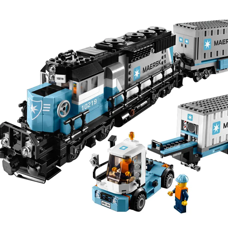 1234 шт креативные технологии серии поезд maersk Legoings Строительные блоки Набор