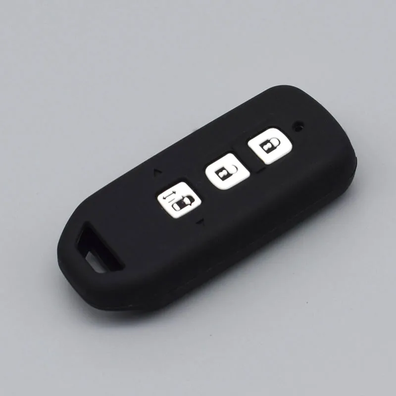 3 Buttons Силиконовые moto ключа чехол для Honda N-BOX n-один N универсал брелок Keyless cover заменить moto rbike 2/3/4 кнопки ключ оболочки - Название цвета: 3 Buttons