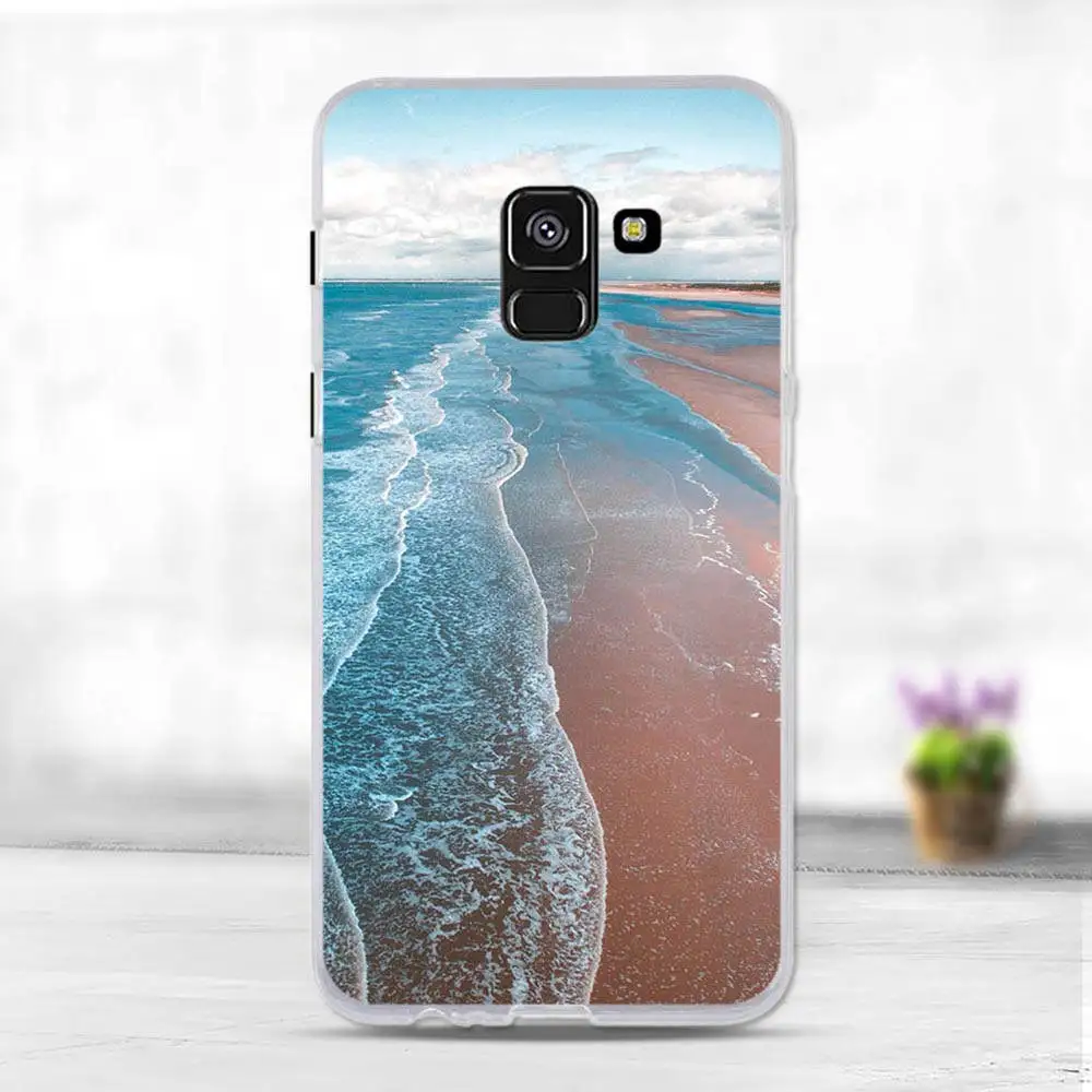 Чехол 5 6 дюйма для Samsung Galaxy A8 2018 силиконовый мягкий ТПУ чехол телефона задний