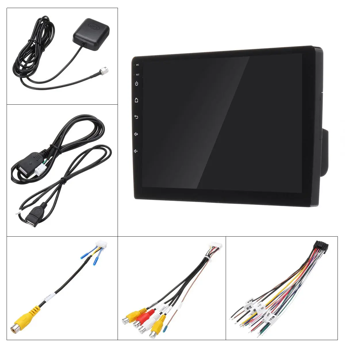 9 дюймов Android 8,1 2DIN автомобильный MP5 плеер стерео bluetooth WiFi DAB gps Nav Радио Видео Зеркало Ссылка Автомобильный мультимедийный плеер 1+ 16G