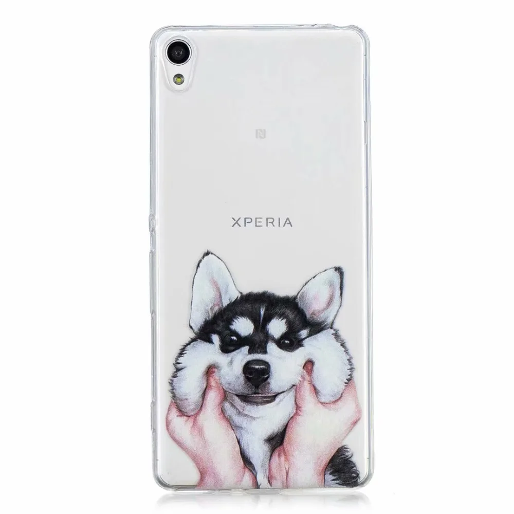 Задняя крышка с рисунком панды Совы собаки для Sony Xperia XA1 Plus Ультра чехол милый