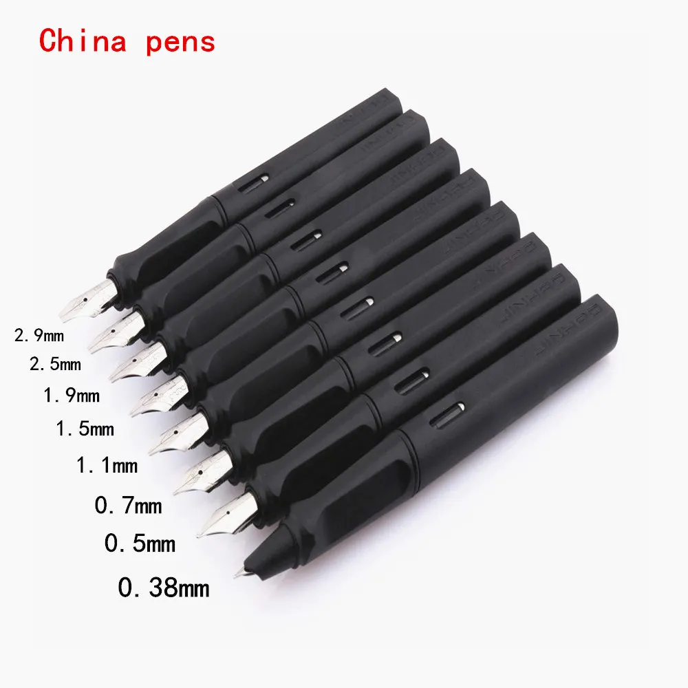 Роскошный Jinhao 878 матовый черный английский каллиграфия Duckbill параллельное искусство ручка цветок тело плоский перо Тибетский арабский авторучка