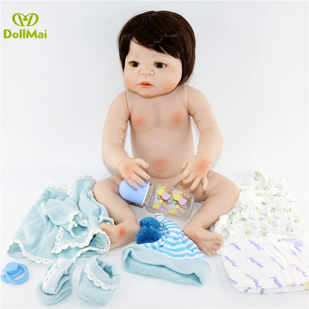 Силиконовые куклы reborn 22 &quotподдельная Детская кукла для девочек и мальчиков