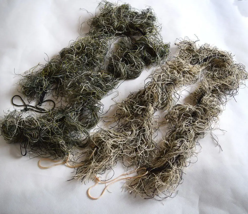 3 Цвета, камуфляж, эластичный, винтовочный пистолет, обертывание, 3D Ghillie, веревка, тактический пистолет, обертывание, пейнтбол, Охотничьи аксессуары, камуфляжная обертка