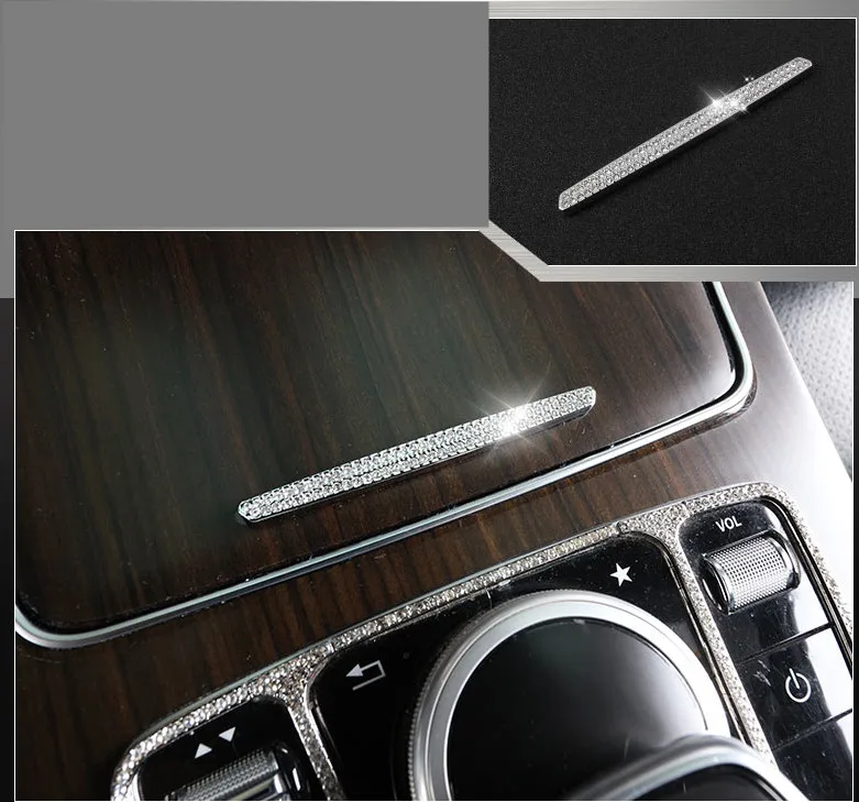 Автомобильный Центральный Кубок для воды откидная крышка наклейка Mercedes Benz C class
