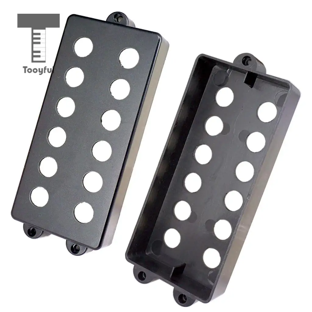 Tooyful 2 шт. черный пластиковый чехол для захвата Humbucking открытая двойная катушка 4 6