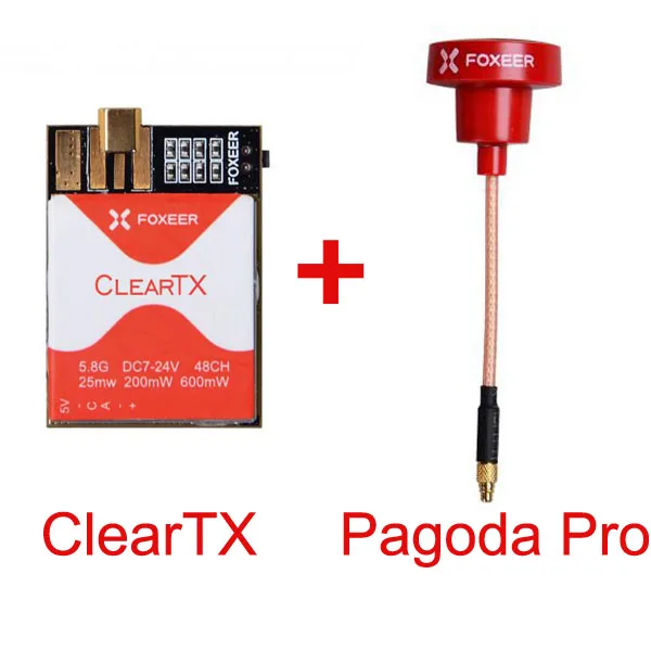 FOXEER ClearTX 5 8G 48CH 25/200/600 MW переключаемый передатчик с леденцом MMCX антенны/пагода PRO