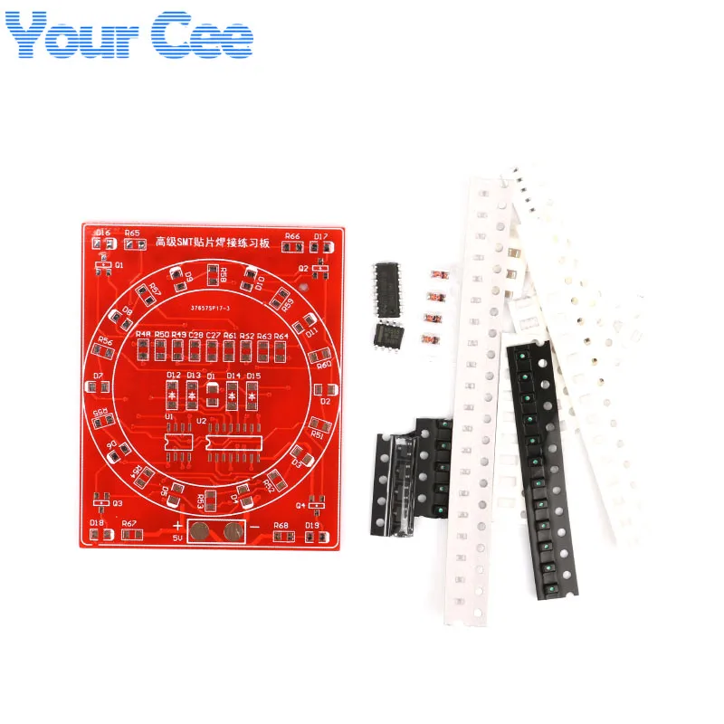 2 стороны SMT SMD электронные компоненты сварочная тренировочная плата мини PCB