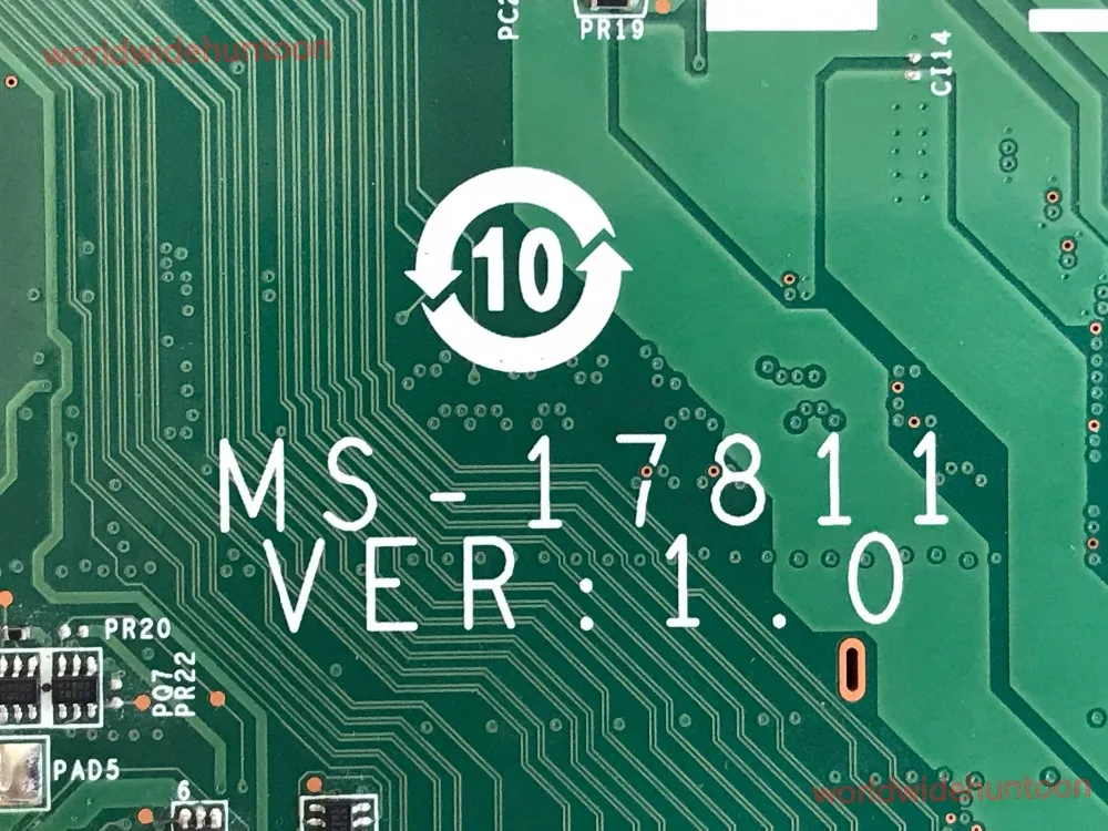 Стильная материнская плата для ноутбука MSI GT72 GE72 с процессором SR1PX i7-4710HQ 2,5 ГГц P/N MS-17811 VER 1,0 DDR3 полностью протестирована