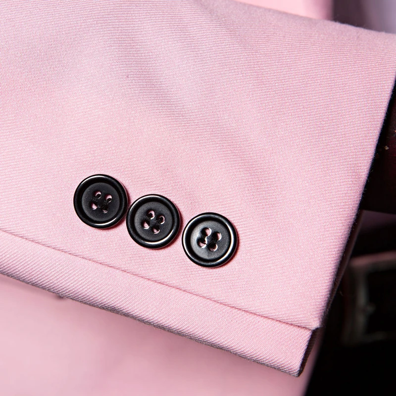 Shenrun Men Suit Jacket Slim Fit Casual Fashion Formal Blazer Jackets Pink Single Button Wedding Costumes Party Prom Stage
