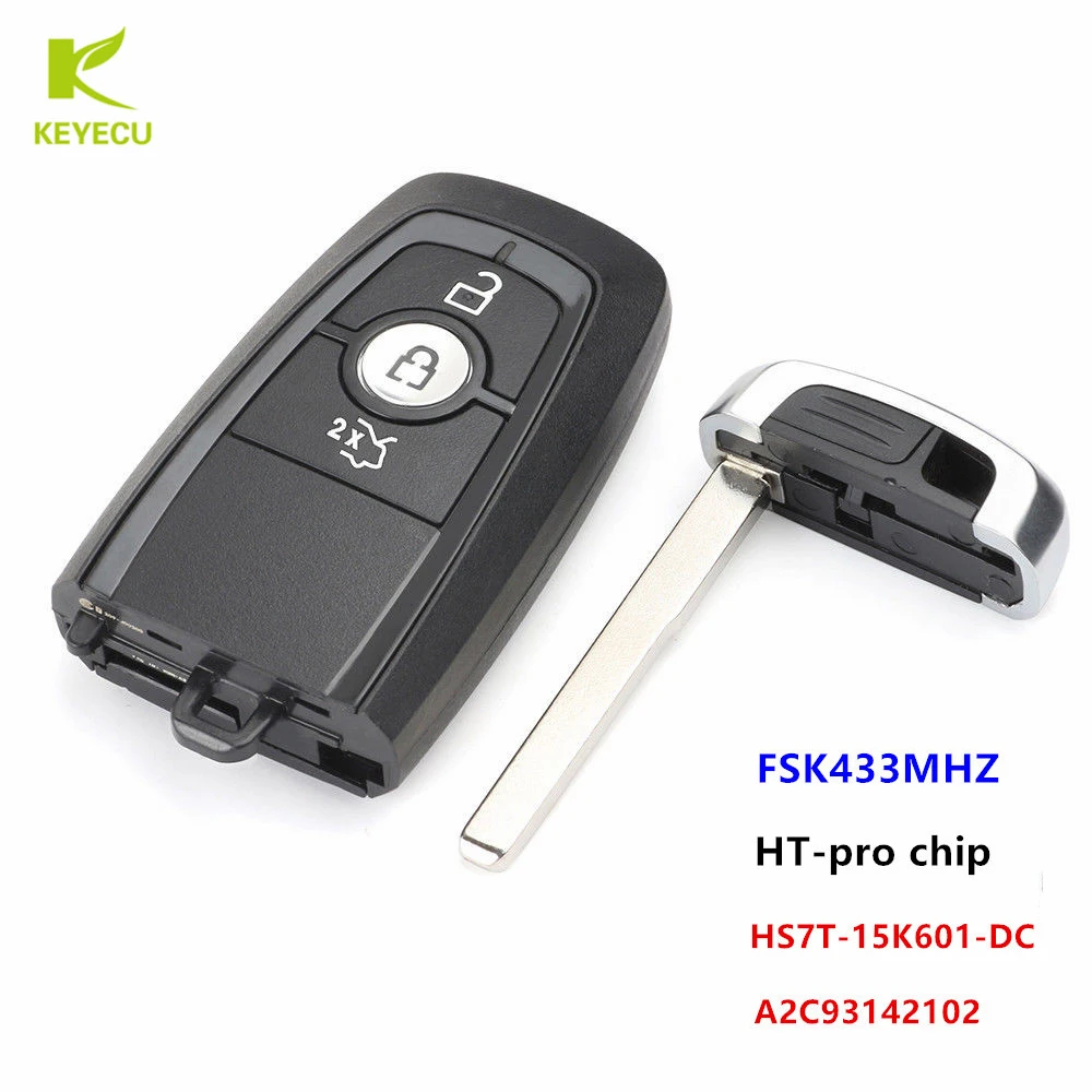 KEYECU OEM Smart Prox дистанционный ключ 3 кнопки 434 МГц ID49 чип для Ford Edge Figo KA S MAX Galaxy 2017 20 HS7T
