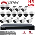 Камера видеонаблюдения Hikvision, камера наружного видеонаблюдения, 16 каналов, 8 Мп, 4K, POE, NVR, 8 Мп, P2P IP