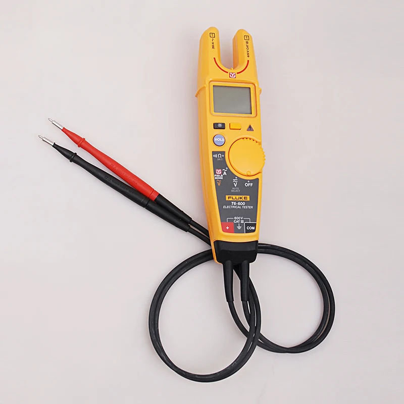 Fluke T6-600 зажим непрерывности тока Электрический тестер бесконтактные Клещи для измерения напряжения с оригинальным Fluke мягкий чехол