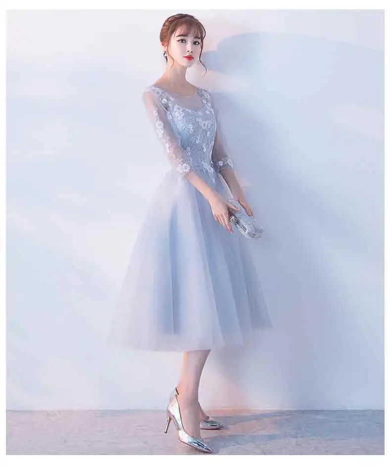 Robe de soiree, Новое поступление, элегантные платья длиной до середины икры со шнуровкой и открытой спиной, праздничные платья на заказ