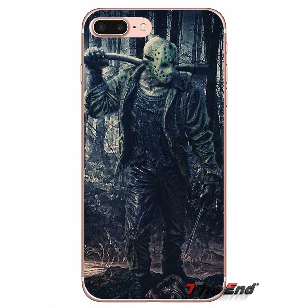 Jason Vorhees Friday the 13th mask мягкий чехол для Apple iPhone X 4 4S 5 5S SE 5C 6 6S 7 8 Plus 6Plus 7plus 8plus Fundas Coque |