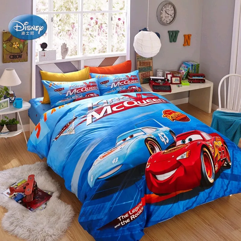 Скидки! Disney Mc Queen автомобили 3D принт хлопок Постельное бельё на детский день