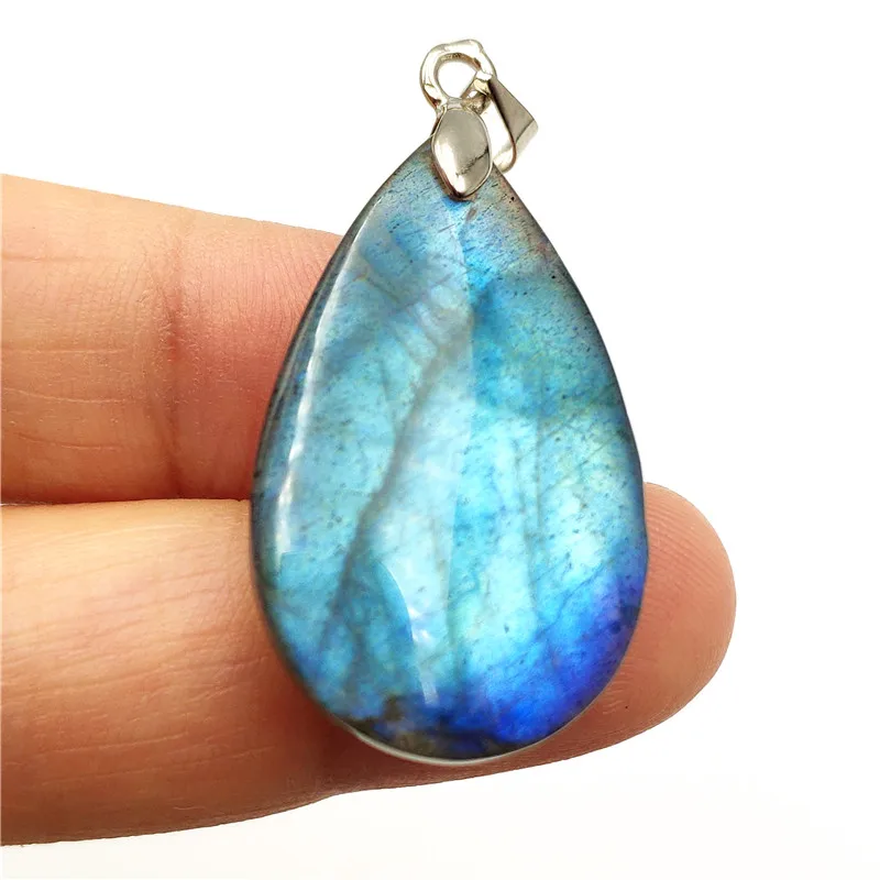 Подвеска из натурального Лабрадорита для женщин и мужчин лунный камень