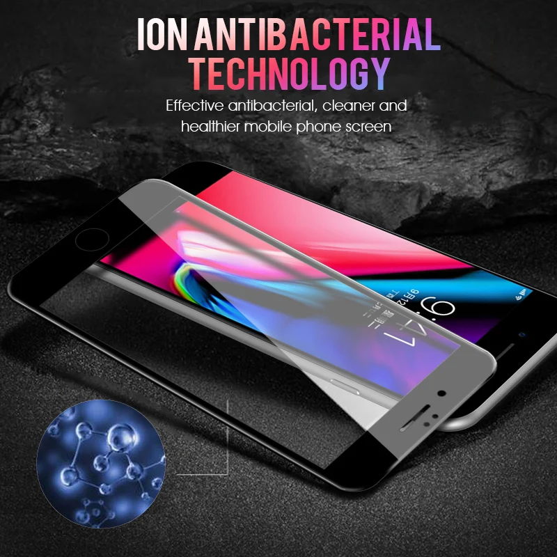 Закаленное 3d стекло с полным покрытием для iPhone 12 Mini 11 Pro XR X XS MAX SE 2020 7 8 Plus 6 6s