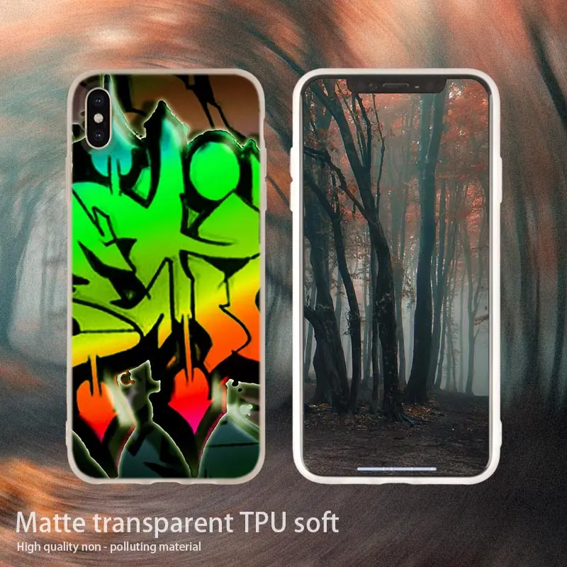 14 soft case Граффити обои Мягкий силиконовый чехол для телефона чехол для iPhone 11 Pro 7 8 Plus XR XS Max 4 5 5S SE 6 6s чехол Funda Etui чехол s - Цвет: 14 soft case