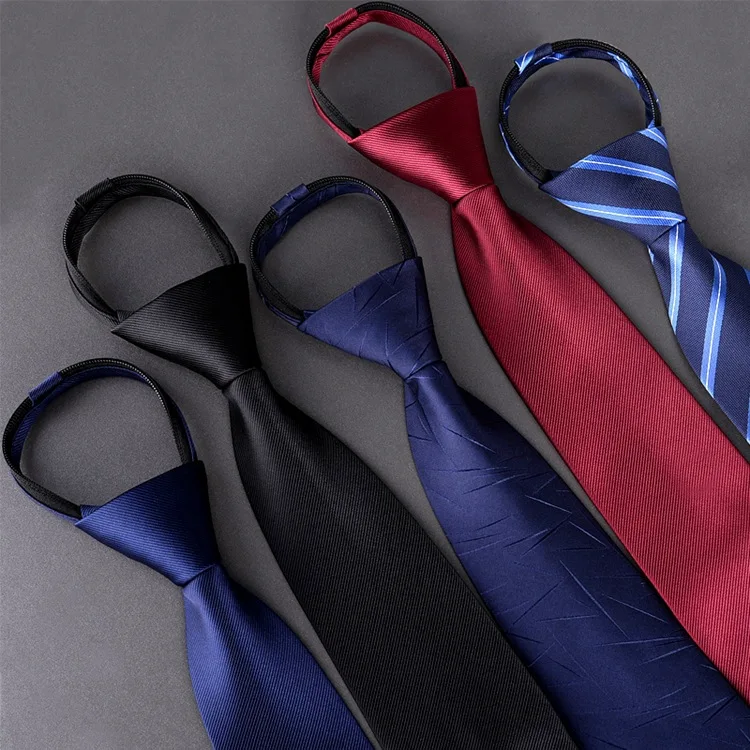 Simple and Convenient Personality 8CM Pull Belt Dress Lazy Tie Men's Fashion Accessories Striped Suit Business | Аксессуары для
