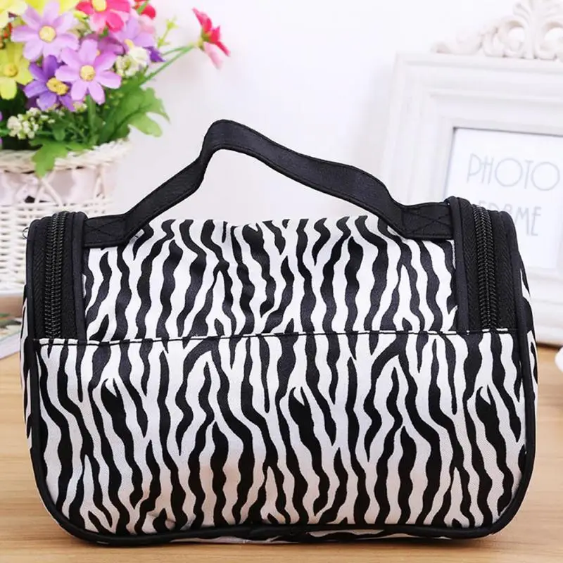 Косметичка женская нейлоновая черная белая для косметики|handbag organizer|cosmetic bag nylonbrand