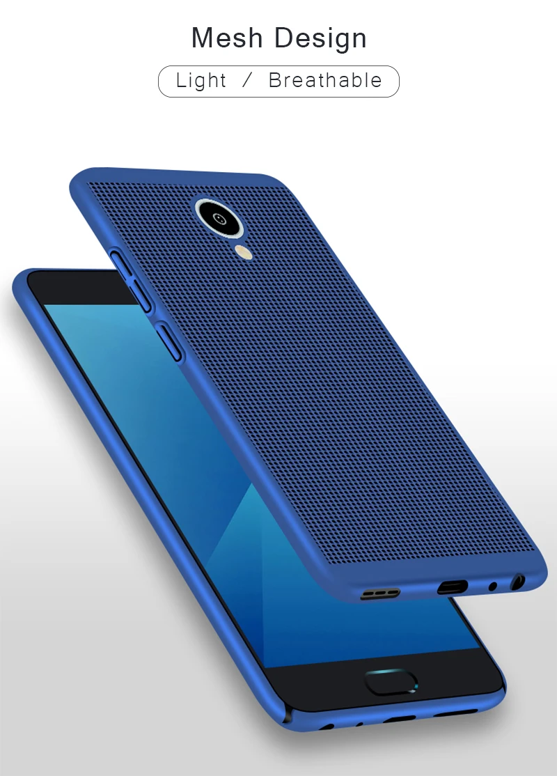 Полый теплоотвод чехол для Meizu 15 M6 Pro 7 M5C Plus M5S M5 Note задняя крышка ультра тонкий Бампер Защитный корпус Capas