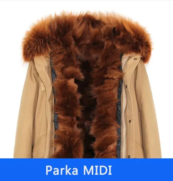 C31 Snowimage Женская Роскошная настоящая опушка из лисьего меха черная парка средней длины большое пальто с капюшоном из меха енота верхняя одежда зимняя куртка - Цвет: C31