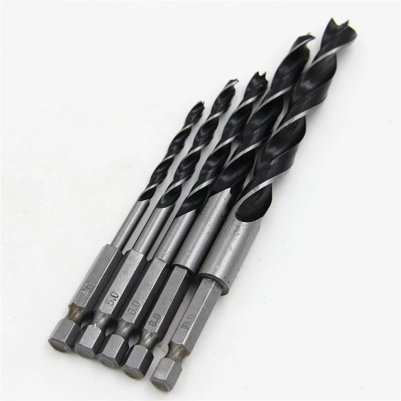 5 шт. Быстросменные сверла HCS с шестигранным хвостовиком набор инструментов тремя