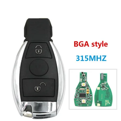 Пульт дистанционного управления для Mercedes Benz BGA ключ 315 МГц/433 МГц с чипом и