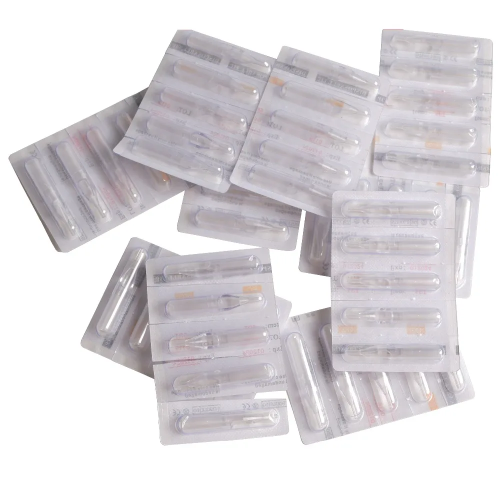 

100pcs/lot Clear Tattoo Tips RT/FT Tattoo Disposable Tip Flat Plastic Short Nozzles Tube Tattoo Accessories Round Nozz
