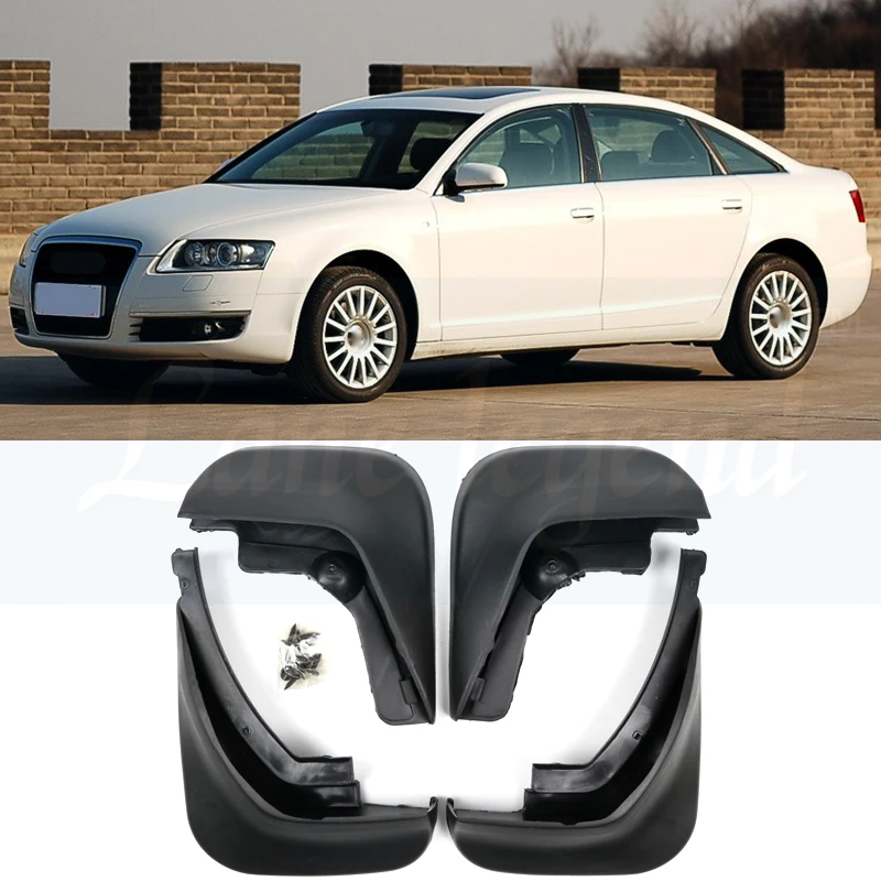 Аксессуары 4 шт./компл. Подходит для AUDI A6(C6) 2006 2007 2008 2009 2010 седан брызговик закрылки брызговик крыло