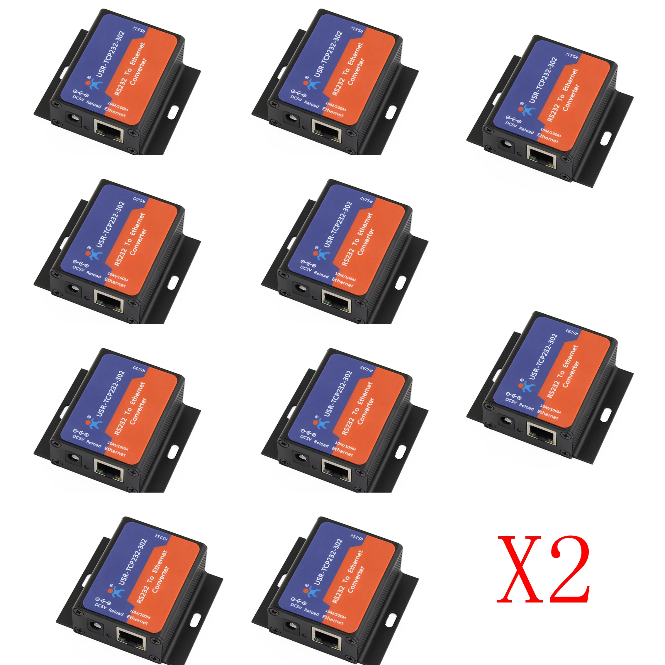Q18041-20 20PCS USR-TCP232-302 Tiny Size Serial RS232 to Ethernet TCP IP Server Module Converter Support DHCP/DNS | Компьютеры и офис