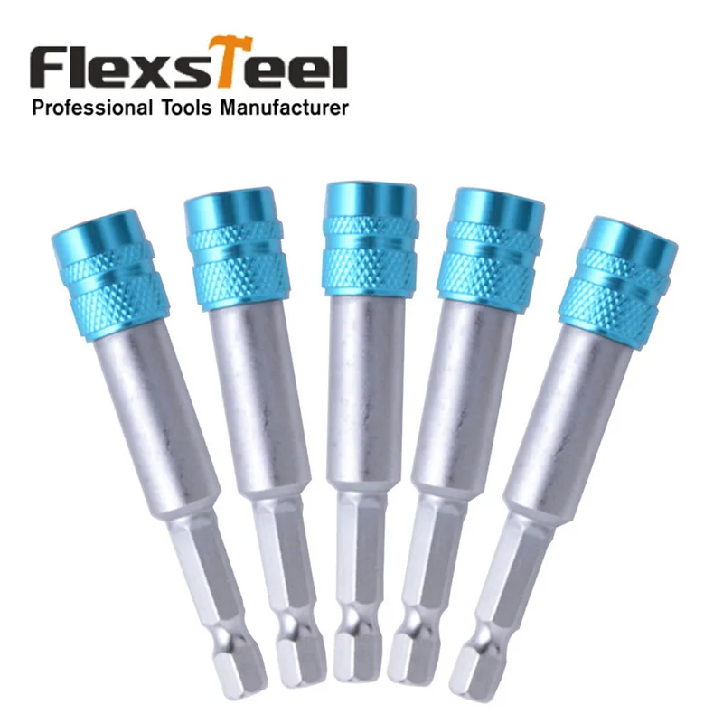 Flexsteel высокое качество 5 штук синий 1/4 дюйма шестигранный хвостовик 3 дюйма/75 мм
