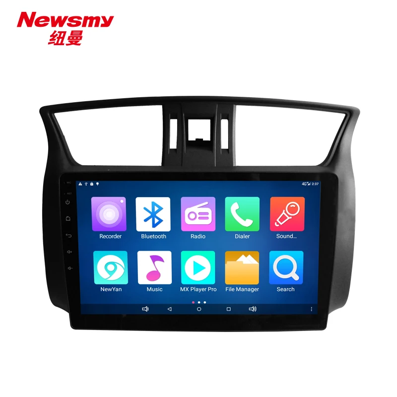 4 г HD 24 часов в прямом эфире Android 5.0 DVR Bluetooth Wi Fi 10.1 дюймов для Nissan Sylphy 2012 (серый)
