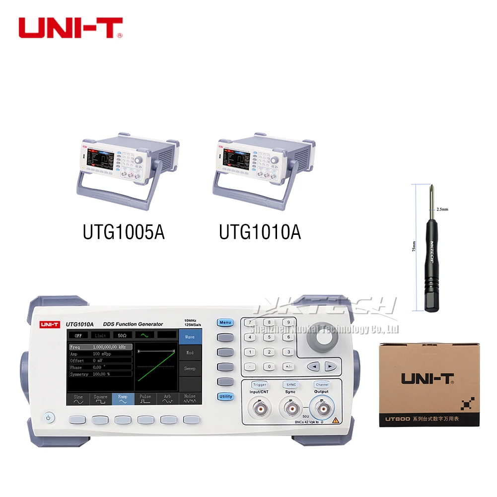 UNI T UTG1010A UTG1005A функция генератор сигналов произвольной формы 1 канальный 10 МГц 5