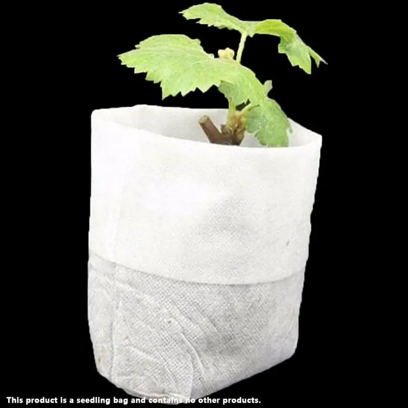 100 шт. нетканые ткани детские горшки мешки для выращивания рассады одноразовые