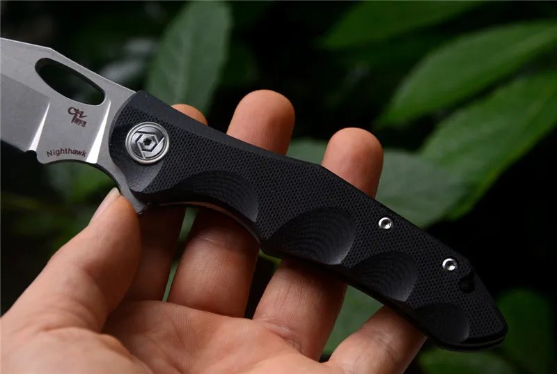 CH Nighthawk складной карманный нож D2 лезвие черный или синий G10 Ручка для кемпинга выживания тактические ножи
