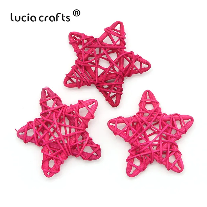 C10 Rose red 5pcs Lucia crafts 5 шт/10 шт 6 см ротанговый шар Сепак такрау Рождество/День рождения Свадебная вечеринка орнамент DIY подарки Декор поставки M0701 - Цвет: C10 Rose red 5pcs