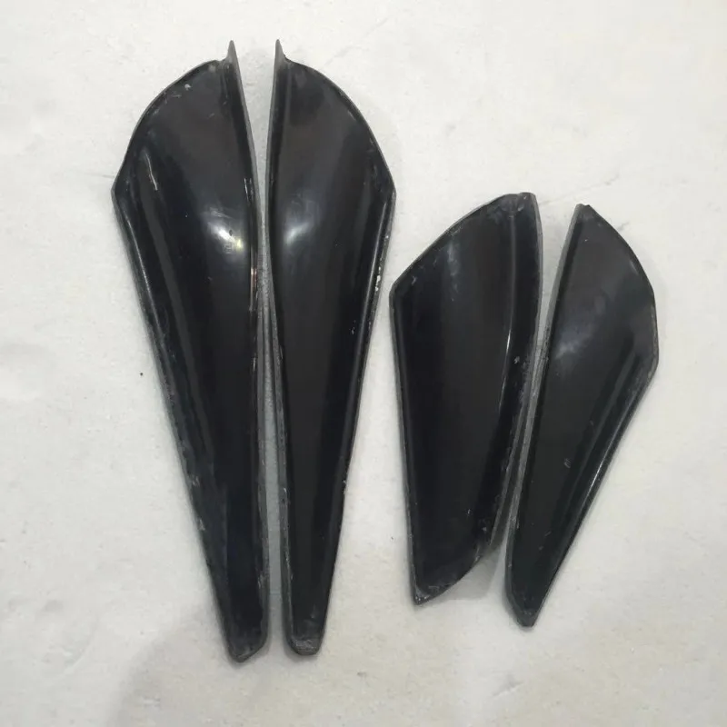 For 2008-2010 Lancer Evolution EVO 10 X Varis style Front Bumper Canards Glass Fiber | Автомобили и мотоциклы