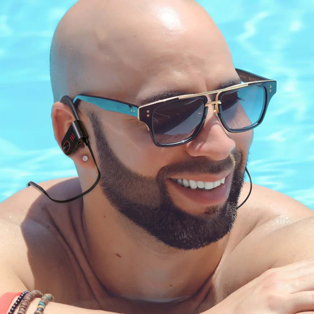 Lasdolod беспроводные наушники IP67 водонепроницаемые bluetooth спортивные с микрофоном